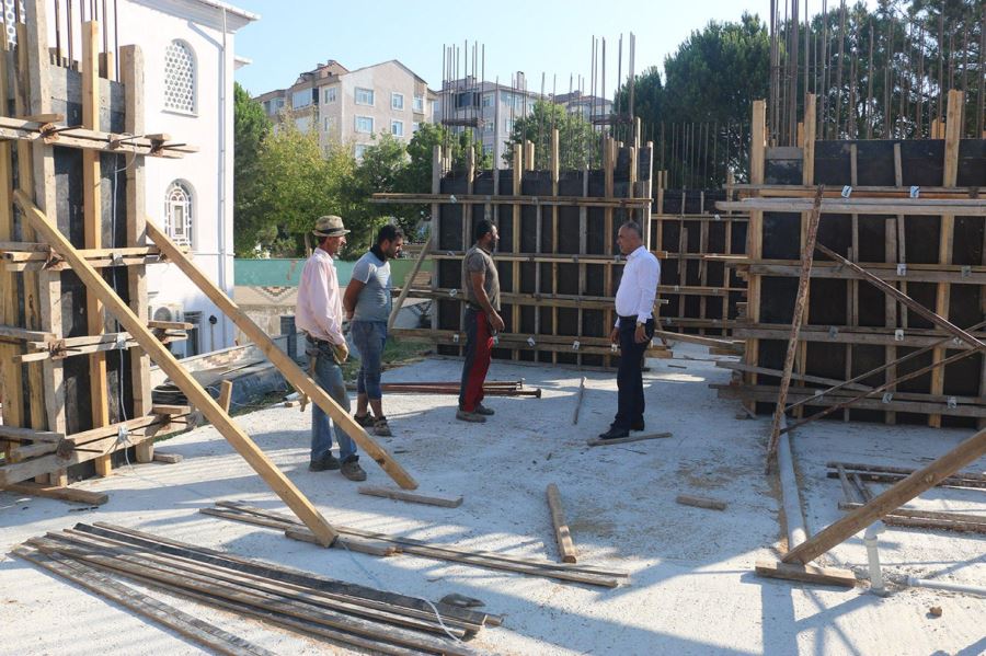 Müdür Erkan Bilen; Anaokulu İnşaatında İncelemelerde Bulundu